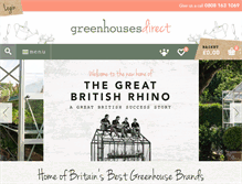 Tablet Screenshot of greenhousesdirect.co.uk